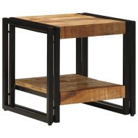 Produktbild för Kaffeebord Brun 40 x 40 x 38 cm Massivt mangoträ