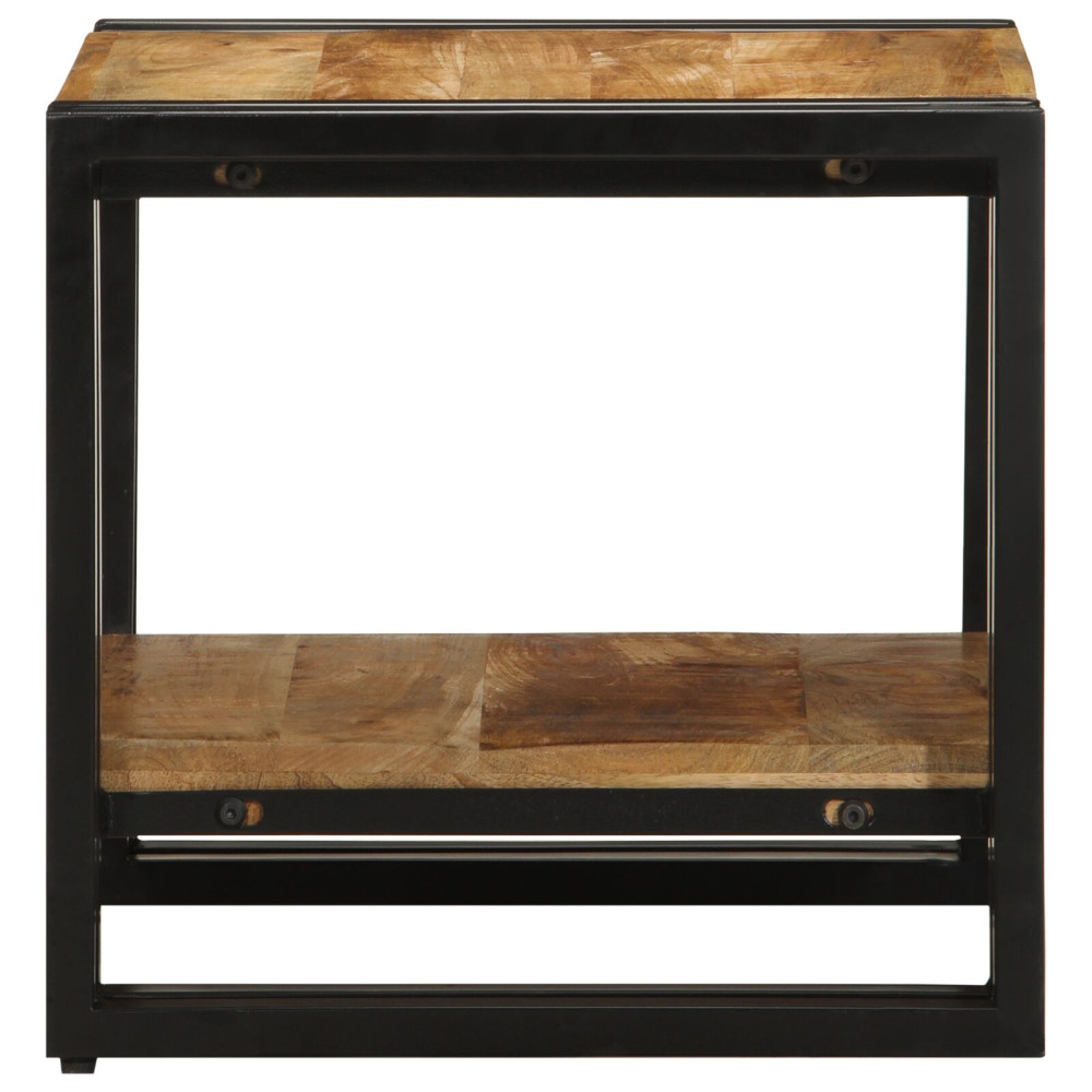Produktbild för Kaffeebord Brun 40 x 40 x 38 cm Massivt mangoträ