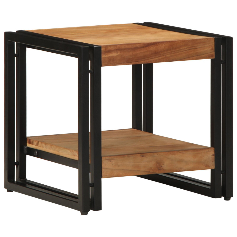 Produktbild för Kaffeebord Brun 40 x 40 x 38 cm Massivt Akaciaträ