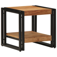 Produktbild för Kaffeebord Brun 40 x 40 x 38 cm Massivt Akaciaträ