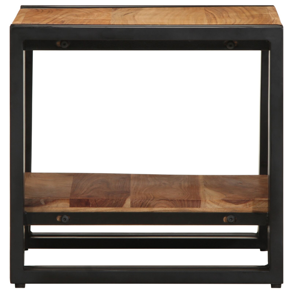 Produktbild för Kaffeebord Brun 40 x 40 x 38 cm Massivt Akaciaträ
