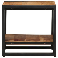 Produktbild för Kaffeebord Brun 40 x 40 x 38 cm Massivt Akaciaträ