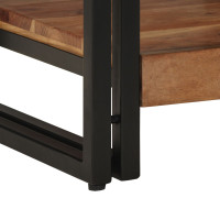 Produktbild för Kaffeebord Brun 40 x 40 x 38 cm Massivt Akaciaträ