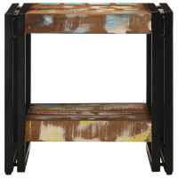 Produktbild för Kaffeebord Flerfärgsdesign 40 x 40 x 38 cm Solid återvunnen trä
