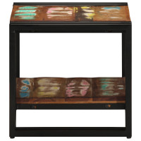 Produktbild för Kaffeebord Flerfärgsdesign 40 x 40 x 38 cm Solid återvunnen trä