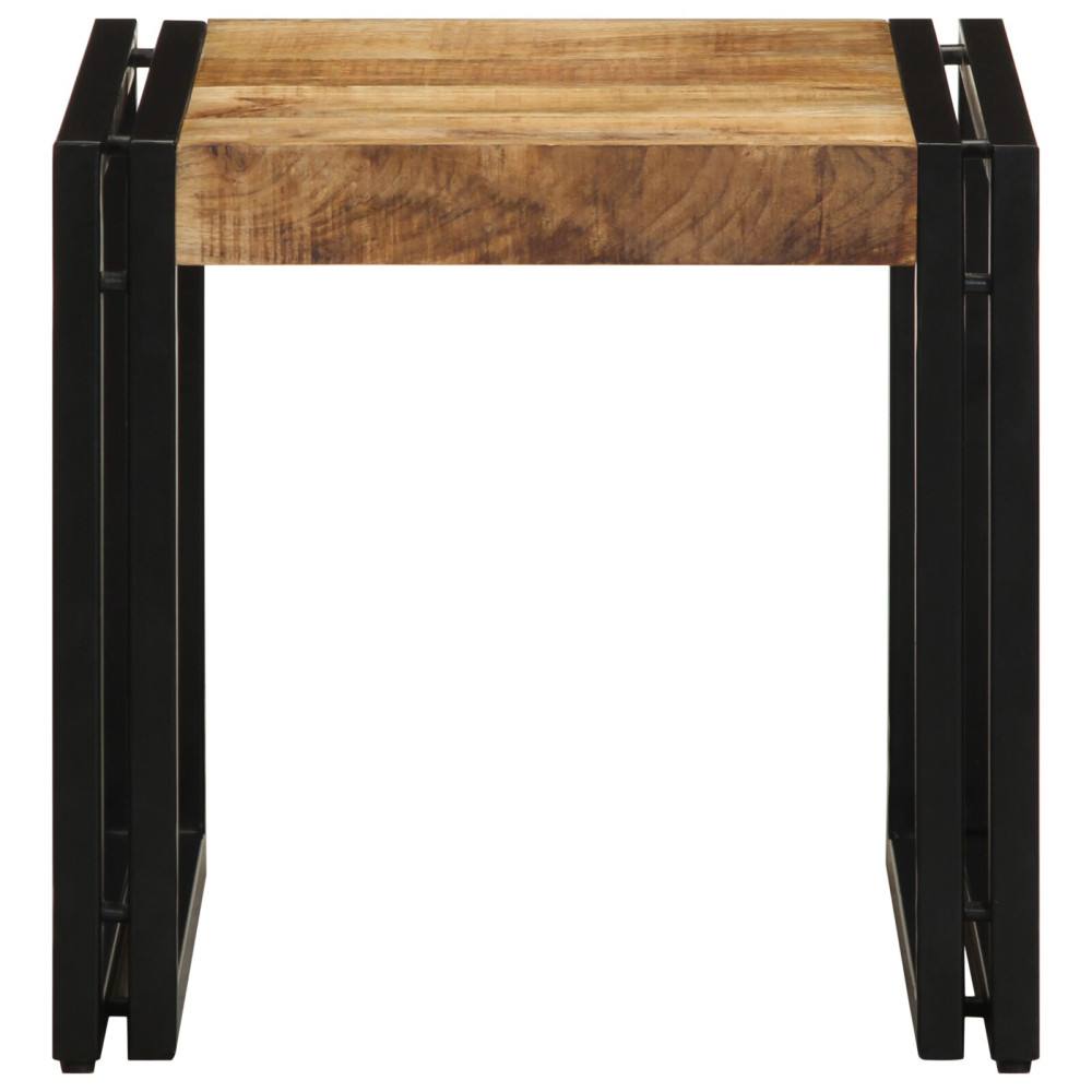 Produktbild för Kaffeebord Brun 40 x 40 x 38 cm Massivt mangoträ