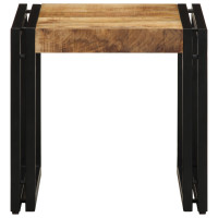 Produktbild för Kaffeebord Brun 40 x 40 x 38 cm Massivt mangoträ