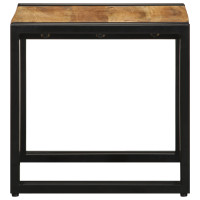 Produktbild för Kaffeebord Brun 40 x 40 x 38 cm Massivt mangoträ