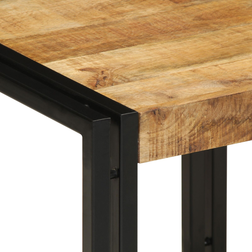 Produktbild för Kaffeebord Brun 40 x 40 x 38 cm Massivt mangoträ