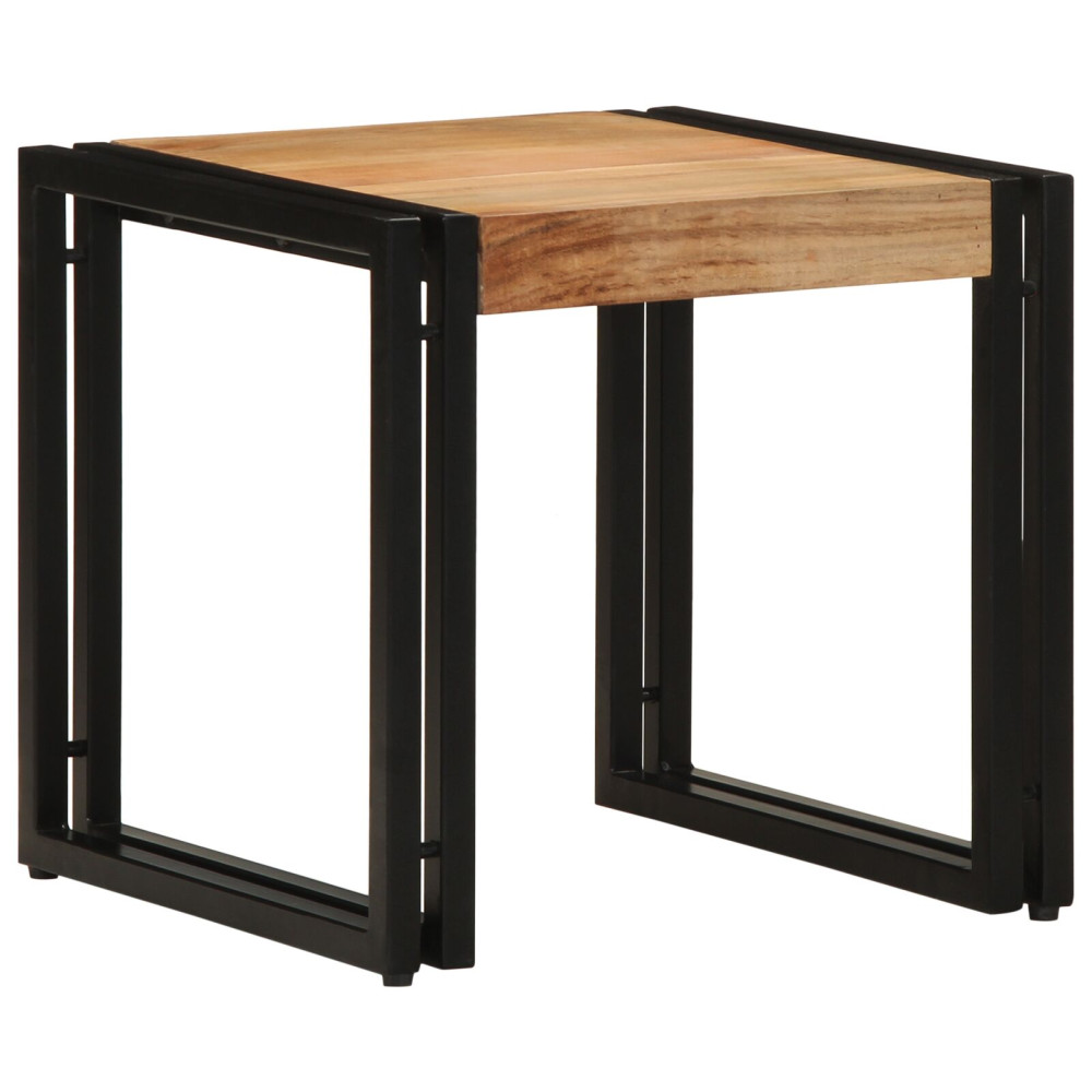 Produktbild för Kaffeebord Brun 40 x 40 x 38 cm Massivt Akaciaträ