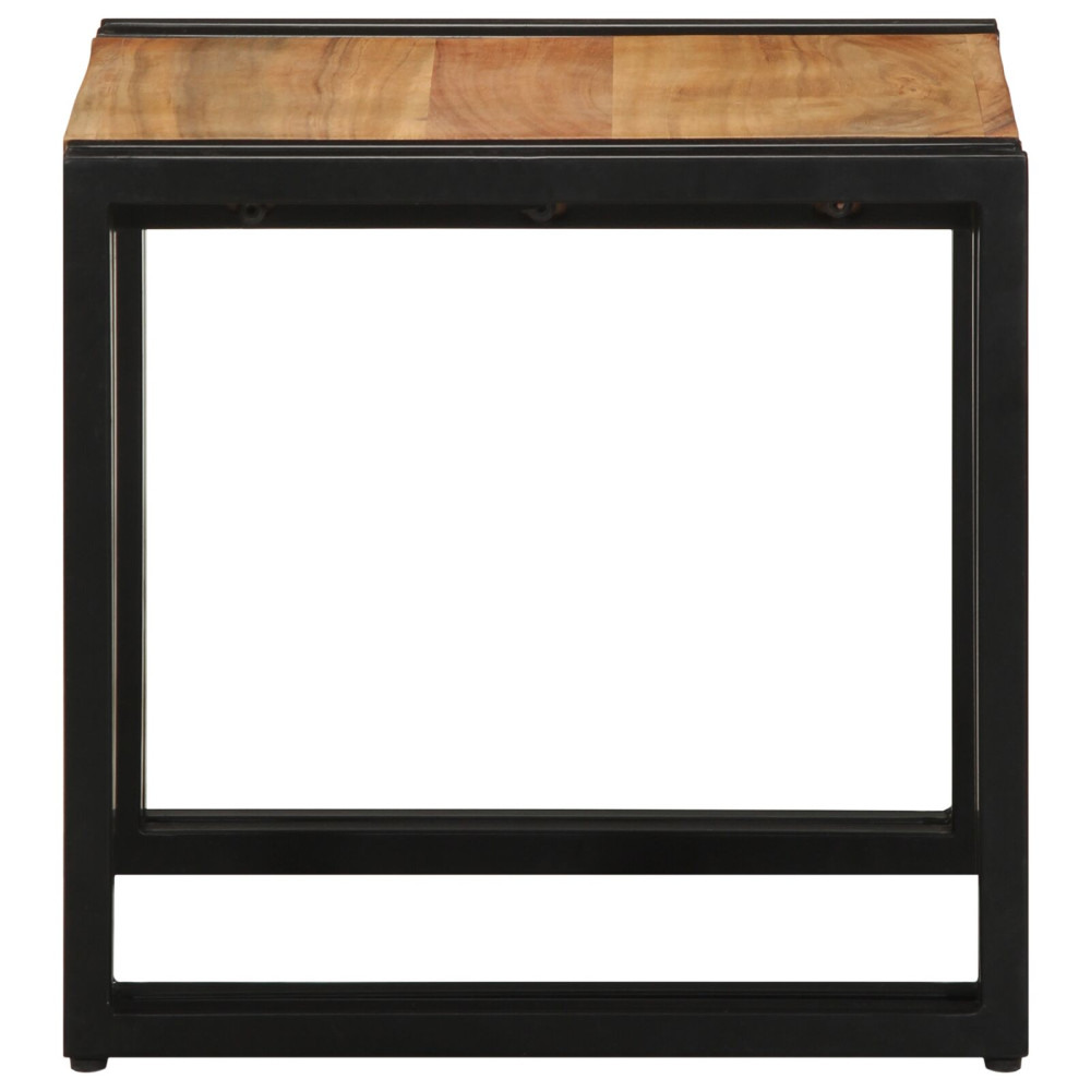 Produktbild för Kaffeebord Brun 40 x 40 x 38 cm Massivt Akaciaträ