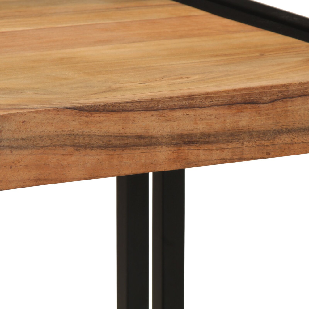 Produktbild för Kaffeebord Brun 40 x 40 x 38 cm Massivt Akaciaträ