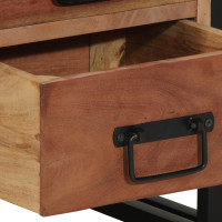 Produktbild för Nattduksbord med låda Brun 40 x 40 x 59 cm Massivt Akaciaträ