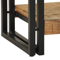 Produktbild för Konsolbord med låda Brun 120 x 33 x 75 cm Massivt mangoträ
