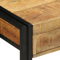 Produktbild för Konsolbord med låda Brun 90 x 33 x 75 cm Massivt mangoträ