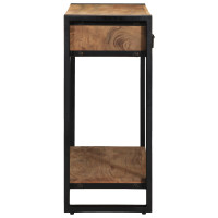 Produktbild för Konsolbord med låda Brun 90 x 33 x 75 cm Massivt Akaciaträ