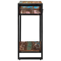 Produktbild för Konsolbord Flerfärgsdesign 90 x 33 x 75 cm Solid återvunnen trä