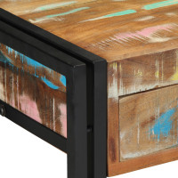 Produktbild för Konsolbord Flerfärgsdesign 90 x 33 x 75 cm Solid återvunnen trä