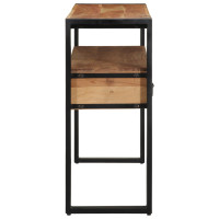Produktbild för Konsolbord med låda Brun 120 x 33 x 75 cm Massivt Akaciaträ