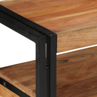 Produktbild för Konsolbord med låda Brun 120 x 33 x 75 cm Massivt Akaciaträ