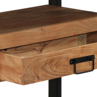 Produktbild för Konsolbord med låda Brun 120 x 33 x 75 cm Massivt Akaciaträ