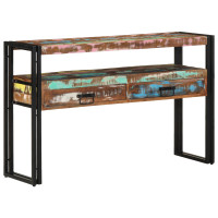 Produktbild för Konsolbord med låda 120 x 33 x 75 cm Solid återvunnen trä