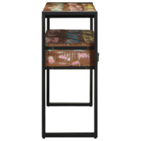 Produktbild för Konsolbord med låda 120 x 33 x 75 cm Solid återvunnen trä
