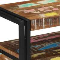 Produktbild för Konsolbord med låda 120 x 33 x 75 cm Solid återvunnen trä