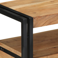 Produktbild för Konsolbord med låda Brun 90 x 33 x 75 cm Massivt Akaciaträ