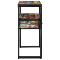 Produktbild för Konsolbord Flerfärgsdesign 90 x 33 x 75 cm Solid återvunnen trä