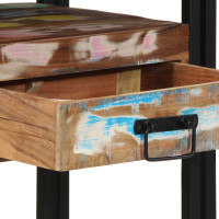 Produktbild för Konsolbord Flerfärgsdesign 90 x 33 x 75 cm Solid återvunnen trä