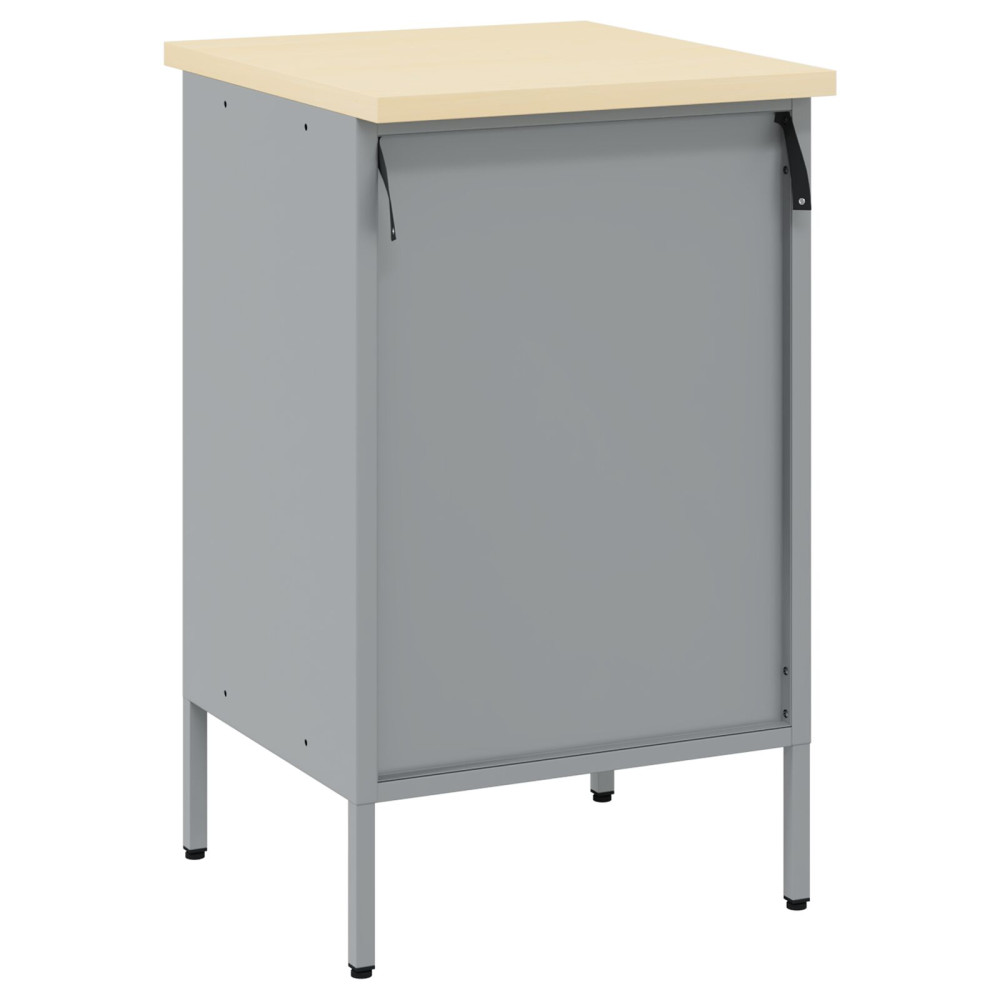 Produktbild för Arbetsbänk Röd och Grå 50 x 55 x 85 cm Konstruerat trä och stål