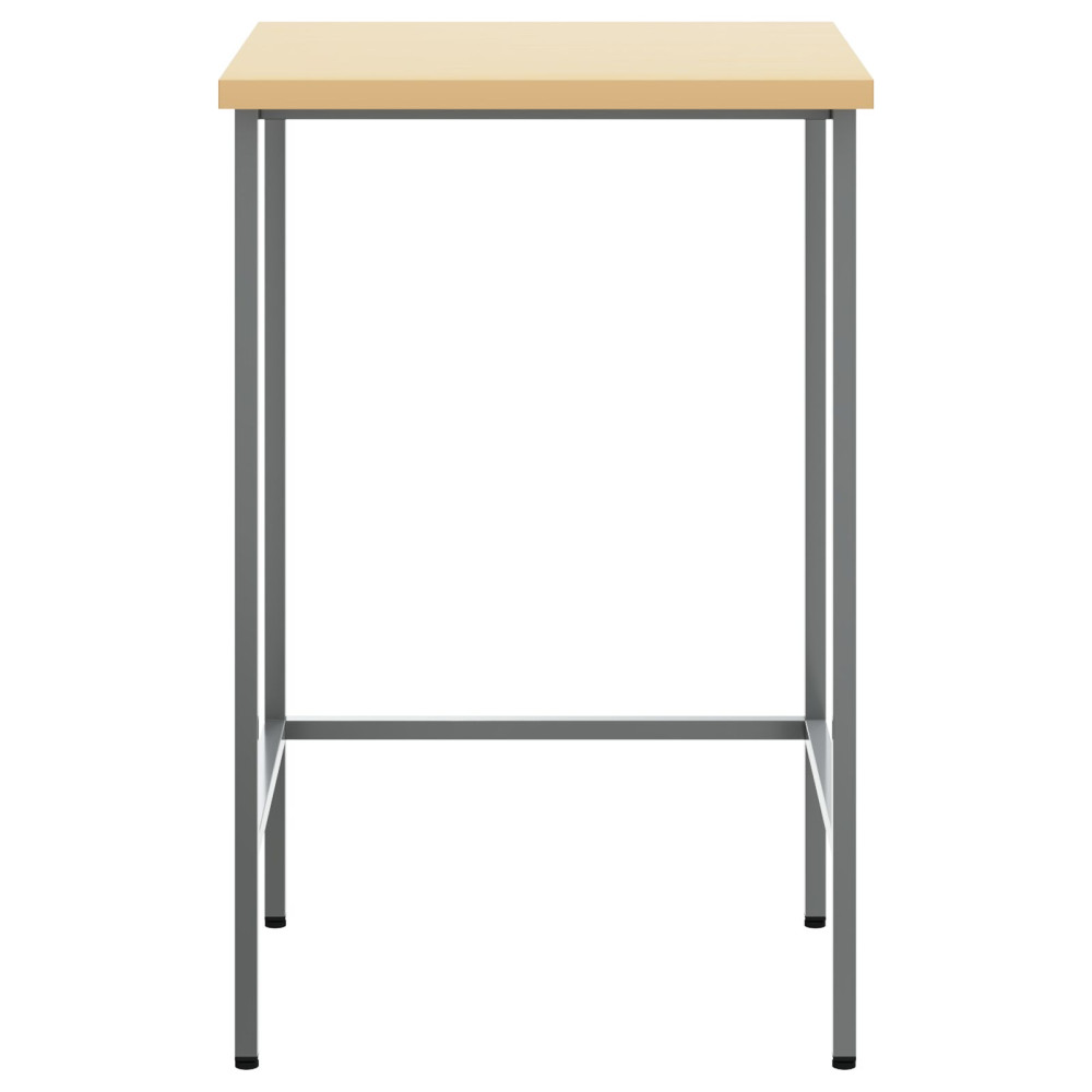 Produktbild för Hörnbord Grå 55 x 55 x 85 cm Stål och Ingenjörad Trä