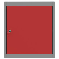Produktbild för Verktygsskåp med hylla med lagring Röd och Grå 50 x 20 x 55 cm