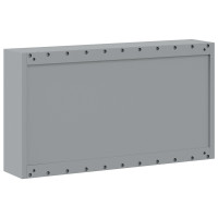 Produktbild för Verktygsskåp med hylla med lagring Röd och Grå 100 x 20 x 55 cm