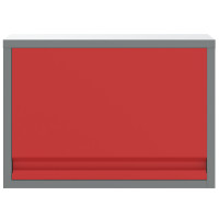 Produktbild för Verktygsskåp med lagring Röd och Grå 50 x 25 x 35 cm