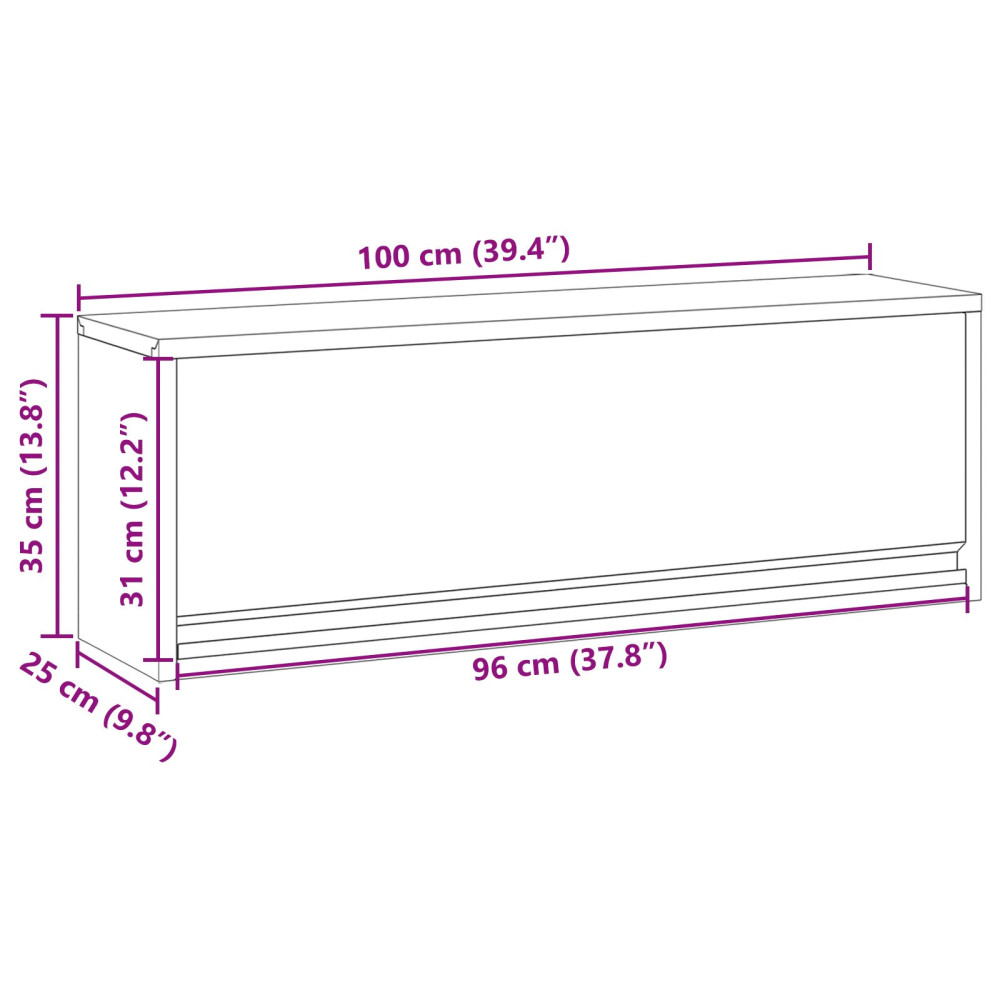 Produktbild för Verktygsskåp med lagring Svart och Grå 100 x 25 x 35 cm