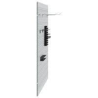 Produktbild för Verktygsväggpanel 2 pcs Grå 100 x 1 x 80 cm