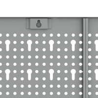 Produktbild för Verktygsväggpanel 2 pcs Grå 100 x 1 x 80 cm