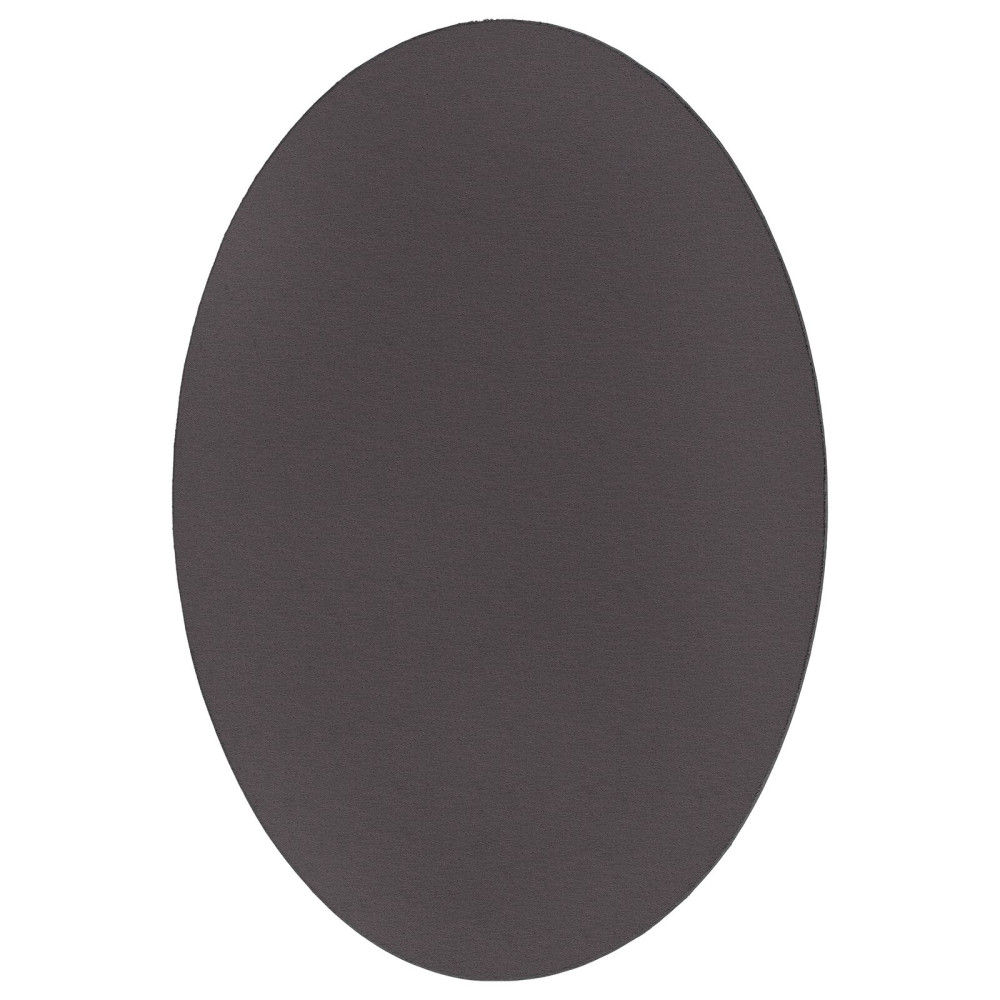 Produktbild för Områdesmattor Oval HUARTE Antracit 140 x 200 cm 100% Polyester