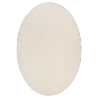 Produktbild för Områdesmattor Oval HUARTE Beige 160 x 230 cm 100% Polyester