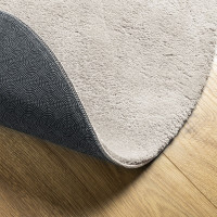 Produktbild för Områdesmattor Oval HUARTE Sand 160 x 230 cm 100% Polyester