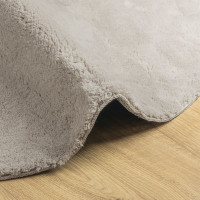 Produktbild för Områdesmattor Oval HUARTE Sand 160 x 230 cm 100% Polyester