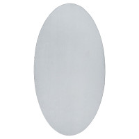 Produktbild för Områdesmattor Oval HUARTE Grå 100 x 200 cm 100% Polyester