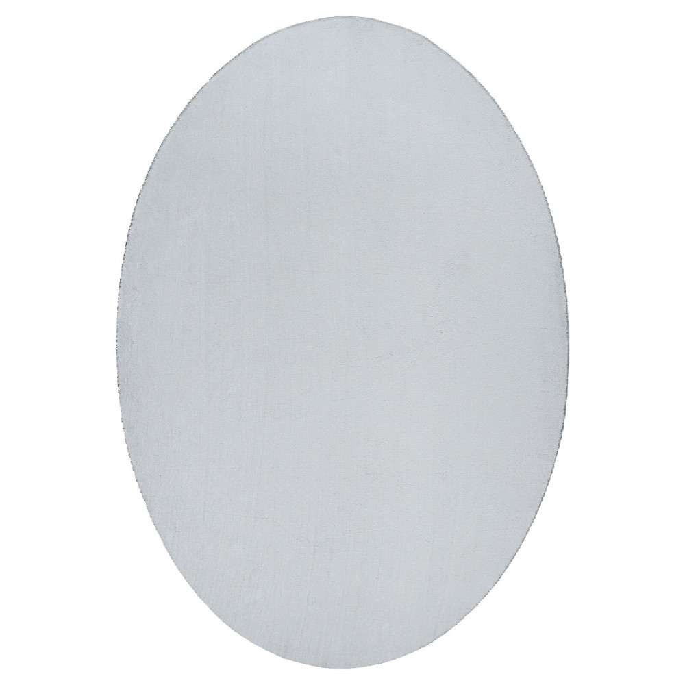 Produktbild för Områdesmattor Oval HUARTE Grå 120 x 170 cm 100% Polyester