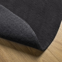 Produktbild för Områdesmattor Oval HUARTE Svart 80 x 150 cm 100% Polyester