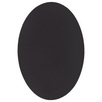 Produktbild för Områdesmattor Oval HUARTE Svart 120 x 170 cm 100% Polyester