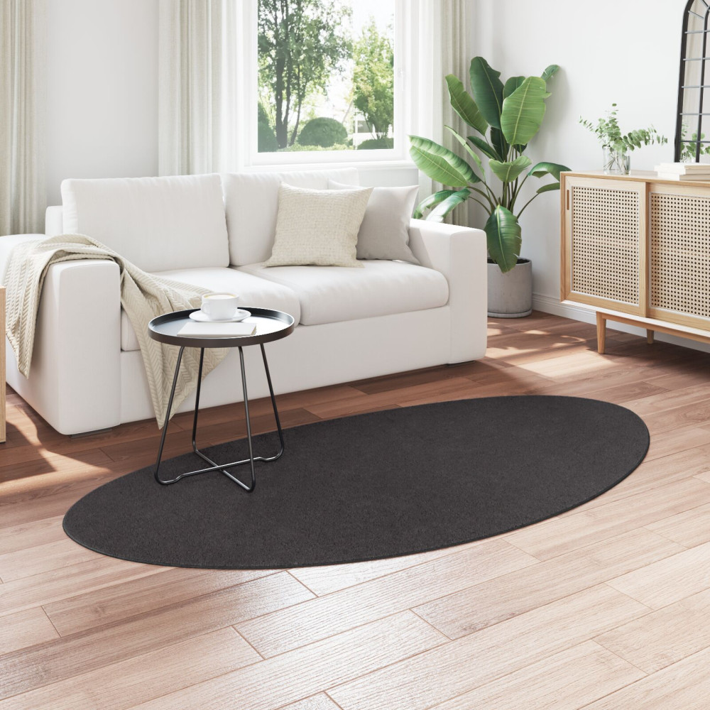 Produktbild för Områdesmattor HUARTE Antracit 100 x 200 cm Polyester