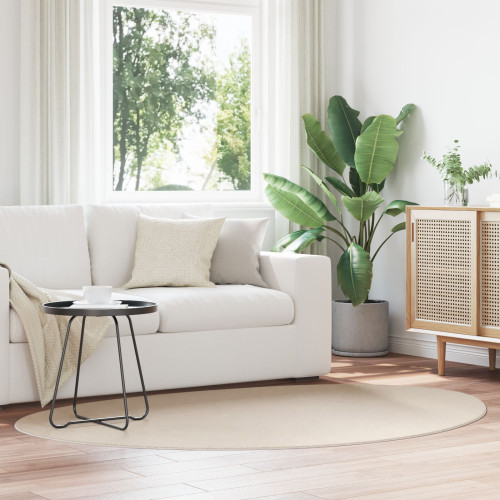 vidaXL Områdesmattor HUARTE Beige 140 x 200 cm Polyester