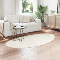 Produktbild för Områdesmattor HUARTE Kräm 80 x 150 cm Polyester